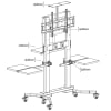 Monitor Cart for Large and Heavy Screens up to 300 lb - Image 5 of 0