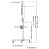 Monitor Cart for Large and Heavy Screens up to 300 lb - Image 7 of 0