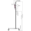 Mobile Monitor Cart for Screens up to 150 lb - Image 7 of 0