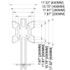 TV Floor Stand for Screens up to 150 lb and up to VESA 400x400 - Image 9 of 0