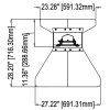 Portrait TV stand for Stretch Displays up to 150 lb. - Image 8 of 0