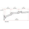 Keyboard Tray Wall Mount, Height Adjustable - Image 10 of 0