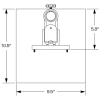 Dual Vertical Monitor Stand for Large and Curved Displays - Image 6 of 0