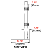 Dual Vertical Curved Monitor Mount for 24 to 49 Inch Monitors - Image 7 of 0