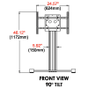 Universal Kiosk Stand for 32 to 75 inch Displays up to 150 lb. - Image 5 of 0