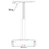 Mobile Laptop Cart and Sit Stand Desk - Image 5 of 0