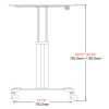 Mobile Laptop Cart and Sit Stand Desk - Image 6 of 0