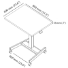 Laptop Cart and with Sit Stand Height Adjustment - Image 10 of 0