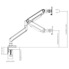 Heavy Duty Curved Monitor Arm for 4 to 44 lb Monitors - Image 9 of 0
