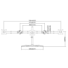 Triple Monitor Stand for up to 27" monitors - Image 10 of 0