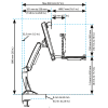 Desk Mount Sit Stand Workstation - Image 14 of 0