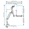 Dual Monitor Sit Stand Workstation - Image 6 of 0