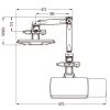 Wall Mount  Sit Stand Workstation - Image 5 of 0