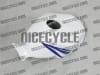 Honda CBR 600RR White/Blue Tribal Fairings - Image 3 of 0