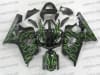 Green Flames Suzuki GSX-R 600 750 Fairings - Image 1 of 0