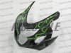 Green Flames Suzuki GSX-R 600 750 Fairings - Image 4 of 0