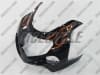 Orange Flame Suzuki GSX-R 600 750 Fairings - Image 4 of 0