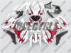 Suzuki GSX-R 1000 Red Tribal on White Fairings Fairings - Image 1 of 0