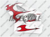 Suzuki Red Tribal SRAD GSX-R 600 750 Fairings - Image 4 of 0