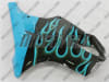 Teal Flame Honda CBR 600 F4i Fairings - Image 2 of 0