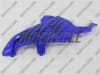 Suzuki GSX-R 600 750 Black Fire on Candy Blue Motorcycle Fairings - Image 3 of 0