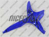 Suzuki GSX-R 600 750 Black Fire on Candy Blue Motorcycle Fairings - Image 4 of 0