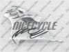 Kawasaki ZX6R Tribal Black/Silver Fairings - Image 3 of 0
