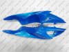 Suzuki GSX-R 600 750 White/Blue OEM Style Fairings - Image 4 of 0