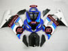 White/Light Blue Suzuki GSX-R 600 750 Fairings - Image 1 of 0