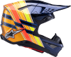 ALPINESTARS S-M10 TLD EDITION 25 HELMET DRK BLU/ORG/YLW FLUO/RED - Image 3 of 0