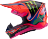 ALPINESTARS S-M10 DEEGAN HELMET ORNG FLO/PRPL/PNK FLUO - Image 4 of 0