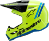 ALPINESTARS SM3 YOUTH RADIUM HELMETW FLUO/BLK/BLUE - Image 4 of 0