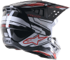 ALPINESTARS S-M5 ACTION 2 HELMET BLK/WHT/BRT RD GLOSSY - Image 2 of 0