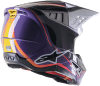 ALPINESTARS S-M5 SAIL HELMET VIOLET/BLK/SLVR GLOSSY - Image 2 of 0