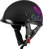GMAX HH-65 CORVUS HELMET W/PEAK MATTE BLACK/PURPLE/GREY - Image 1 of 0