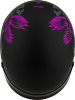 GMAX HH-65 CORVUS HELMET W/PEAK MATTE BLACK/PURPLE/GREY - Image 3 of 0