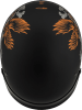 GMAX HH-65 CORVUS HELMET W/PEAK MATTE BLACK/SILVER/ORANGE - Image 3 of 0