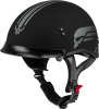 GMAX HH-65 RETRIBUTION HELMET W/PEAK MATTE BLACK/SILVER - Image 1 of 0