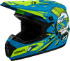GMAX YOUTH MX-46Y UNSTABLE HELMET MATTE BLUE/GREEN - Image 1 of 0