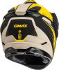 GMAX GM-11 DECIMA HELMET MATTE BLACK/YELLOW/GREY - Image 4 of 0