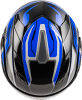 GMAX MD-01S TRANSISTOR SNOW HELMET W ELECTRIC SHLD BLUE/BLACK - Image 3 of 0