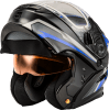 GMAX MD-01S TRANSISTOR SNOW HELMET W ELECTRIC SHLD BLUE/BLACK - Image 5 of 0