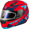 GMAX MD-04S SECTOR SNOW HELMET W/ ELEC SHIELD MATTE RED/BLUE - Image 1 of 0