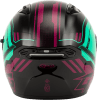 GMAX OF-87 DUKE HELMET W/LED LIGHT BLK/AQUA/CORAL - Image 5 of 0
