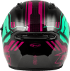 GMAX OF-87 DUKE HELMET BLACK/AQUA/CORAL - Image 4 of 0
