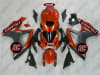 Matte Black/Orange Suzuki GSX-R 600 750 Fairings - Image 1 of 0