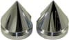 KAWASAKI  & SUZUKI POLISHED SPIKED FORK CAPS ZX6R (07-08), ZX10R (06-07), ZX14R (06-10), GSX-R 600/750 (05-08) & HAYABUSA (08-09) (product code: A4270) - Image 1 of 0