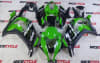 Motorcycle Fairings Kit - 2016-2020 Kawasaki ZX10R Green/Black Fairings | KAW40 - Image 1 of 0