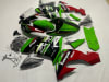 2006-2007 Kawasaki ZX-10R motorcycle fairings kit in green, black, red, and white with Monster Energy and Ninja decals, full replacement bodywork set. - Image 4 of 0