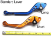 SBL Buell Standard Short or Long Adjustable Brake & Clutch Levers X1 LIGHTING, '98-'02 (F14/B55) - Image 2 of 0